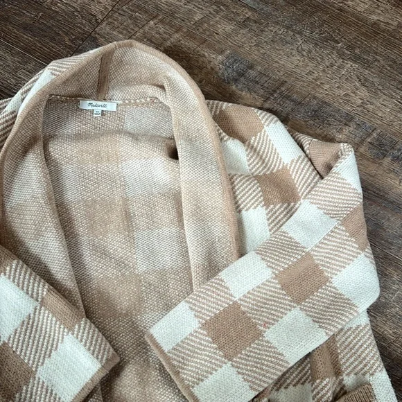 Madewell Minetta Sweater Coat in Buffalo Check - Picture 7 of 9